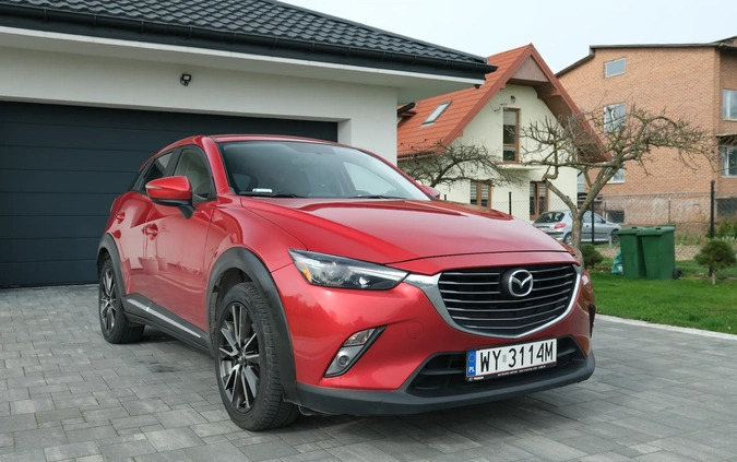 Mazda CX-3 cena 64000 przebieg: 162000, rok produkcji 2016 z Warszawa małe 407